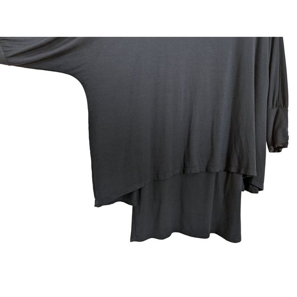 SOFT‎ SURROUNDINGS Stretch jersey Layered Indeevar Tunic blue Bohemian Top Small - Picture 7 of 10